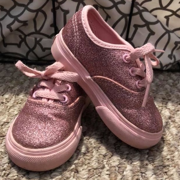 pink glitter vans toddler